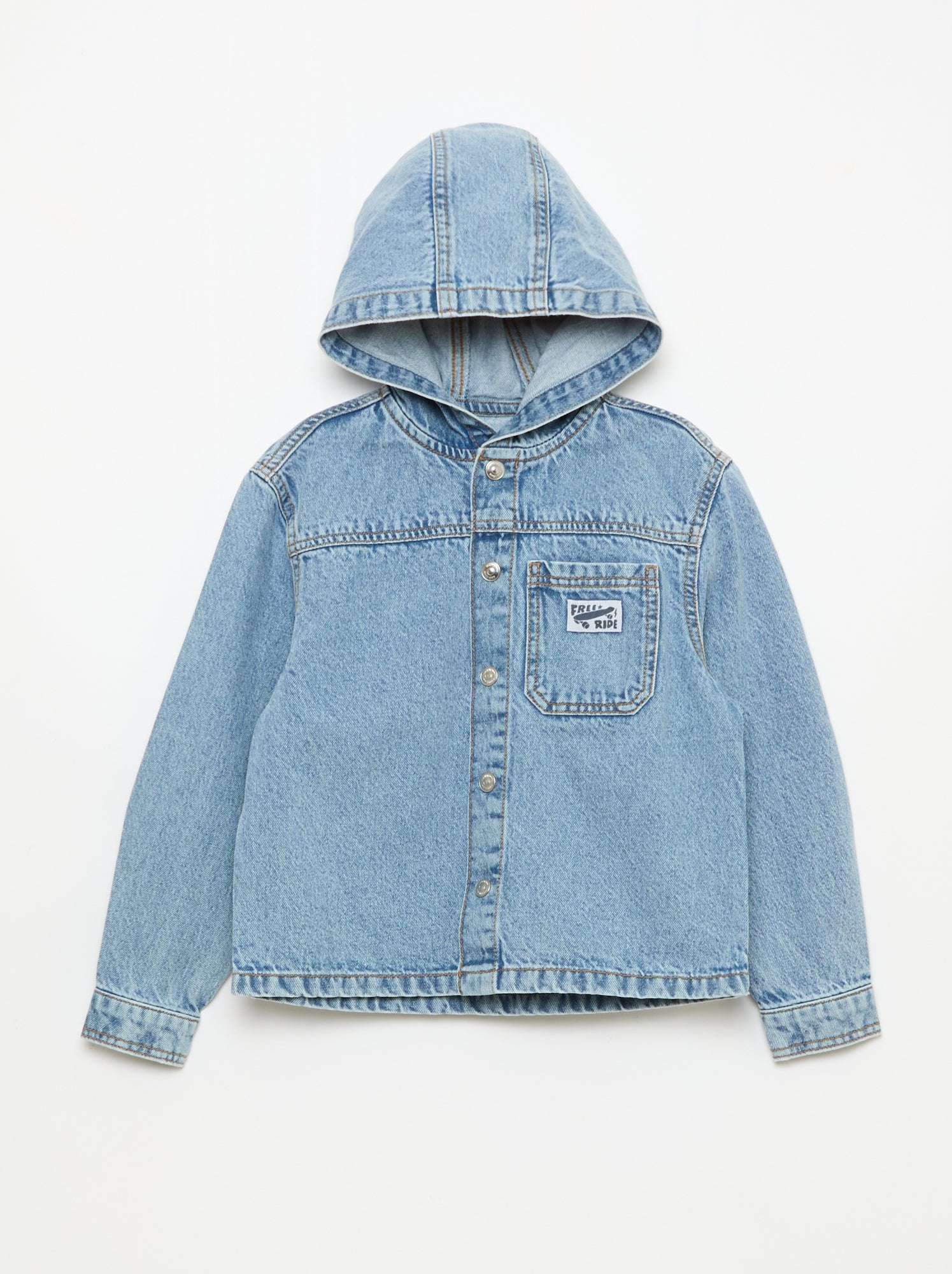 Veste en jean avec capuche