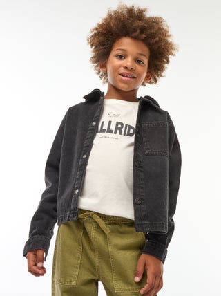 Veste en jean avec capuche