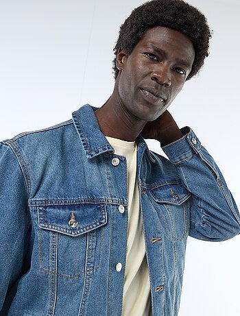 Veste en jean avec poches poitrine