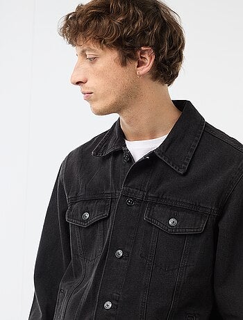 Veste en jean avec poches poitrine