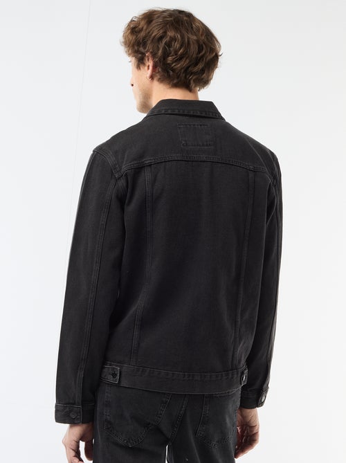 Veste en jean avec poches poitrine - Kiabi