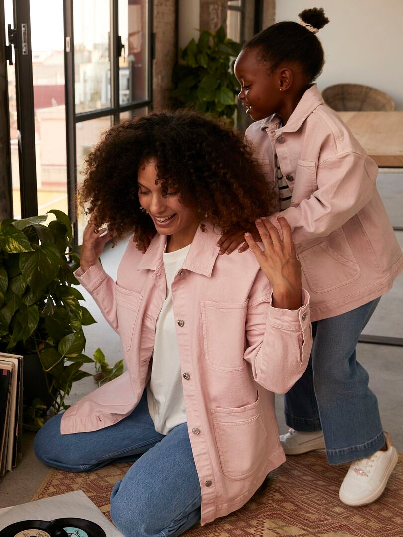 Veste en jean avec poches Rose Kiabi 20.00