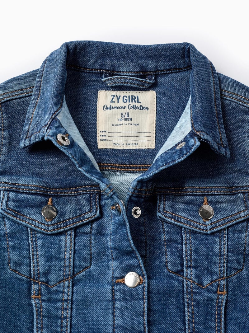 Veste en Jean Bleu - Kiabi