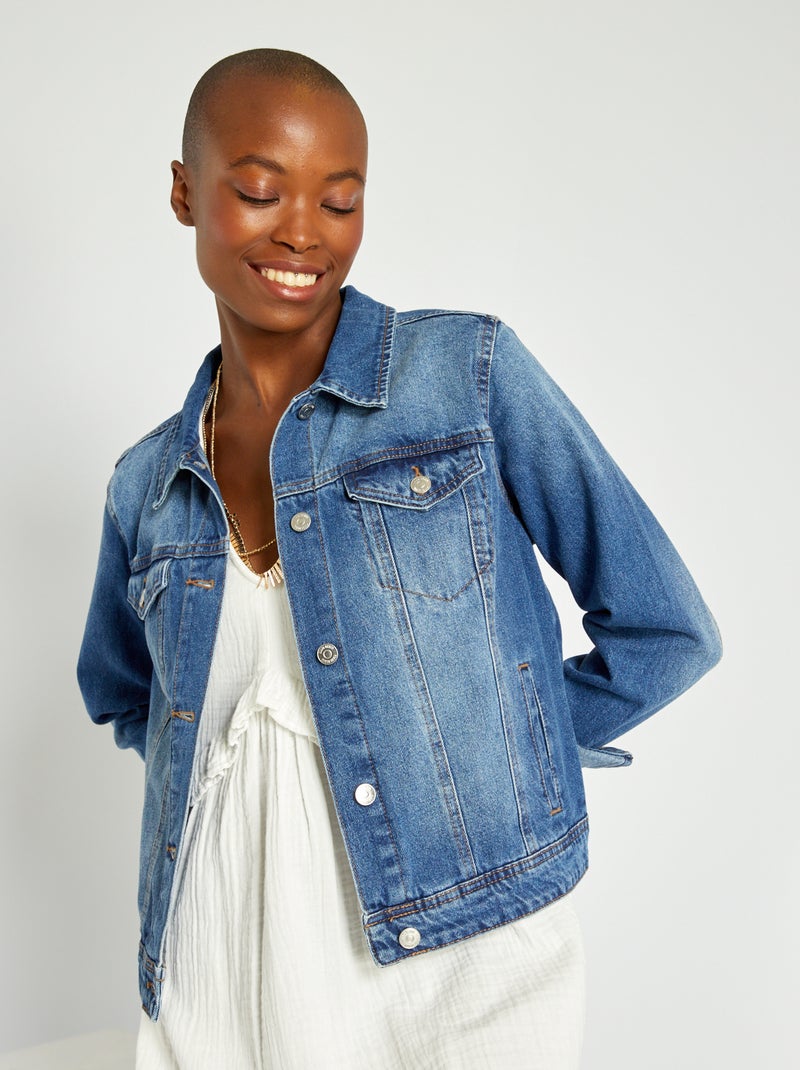 Veste en jean Bleu - Kiabi
