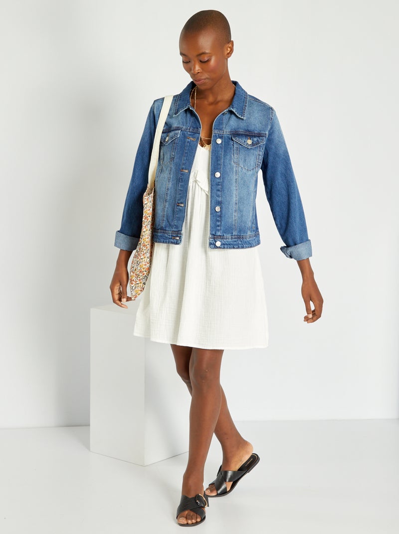 Veste en jean Bleu - Kiabi