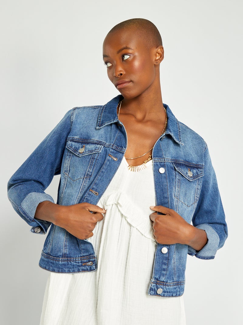 Veste en jean Bleu - Kiabi