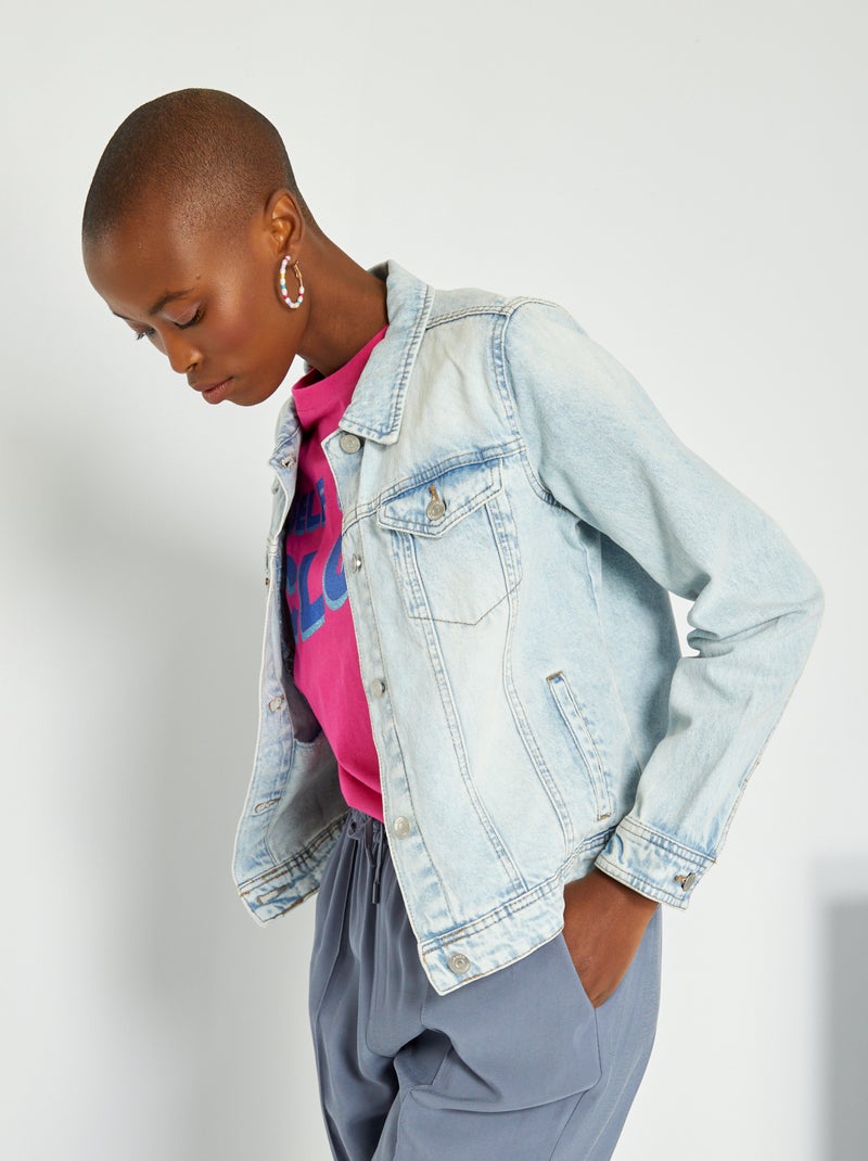 Veste en jean Bleu - Kiabi