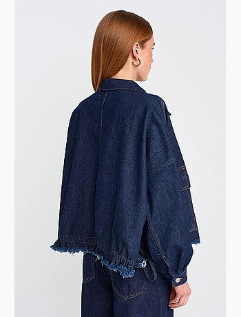 Veste en jean boutonnée ample dilvin