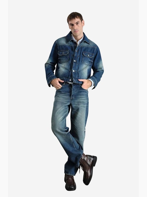 Veste en jean boutonnée avec poche giesto - Kiabi Veste en jean boutonnée avec poche giesto - Kiabi