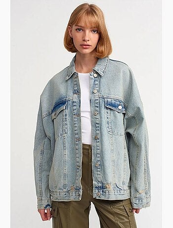 Veste en jean boutonnée dilvin