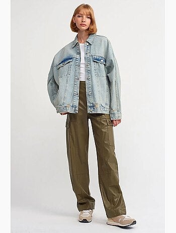 Veste en jean boutonnée dilvin