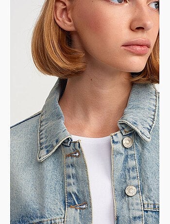 Veste en jean boutonnée dilvin