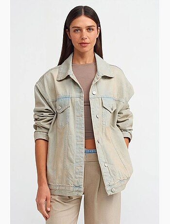 Veste en jean boutonnée dilvin