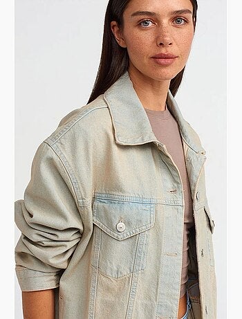 Veste en jean boutonnée dilvin
