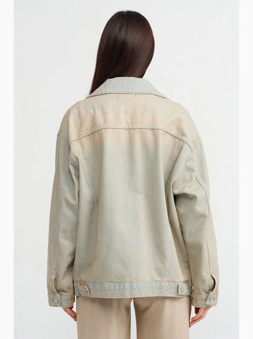 Veste en jean boutonnée dilvin - Kiabi Veste en jean boutonnée dilvin - Kiabi