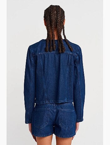 Veste en jean boutonnée en coton dilvin