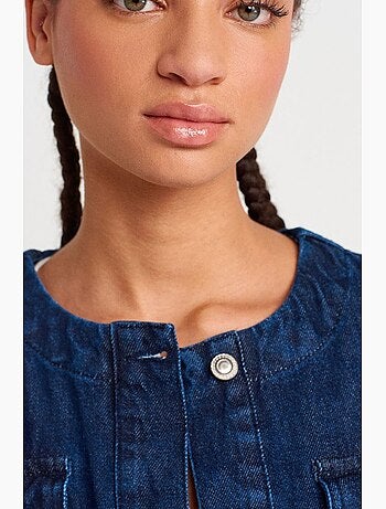 Veste en jean boutonnée en coton dilvin