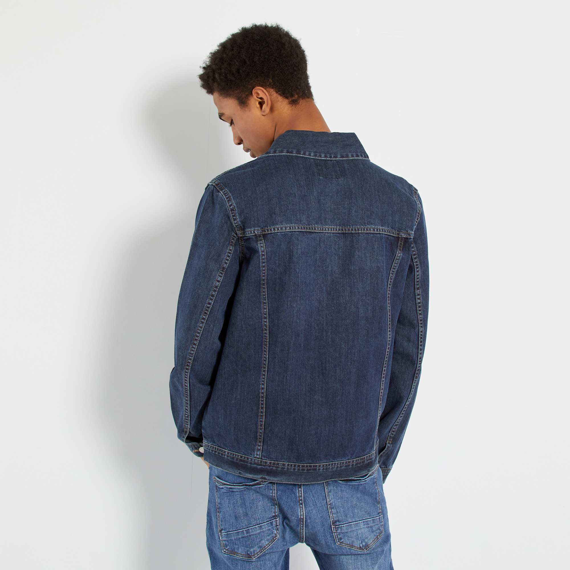 Veste en jean gar?�on adolescent - brut - Kiabi - 12,50�?�