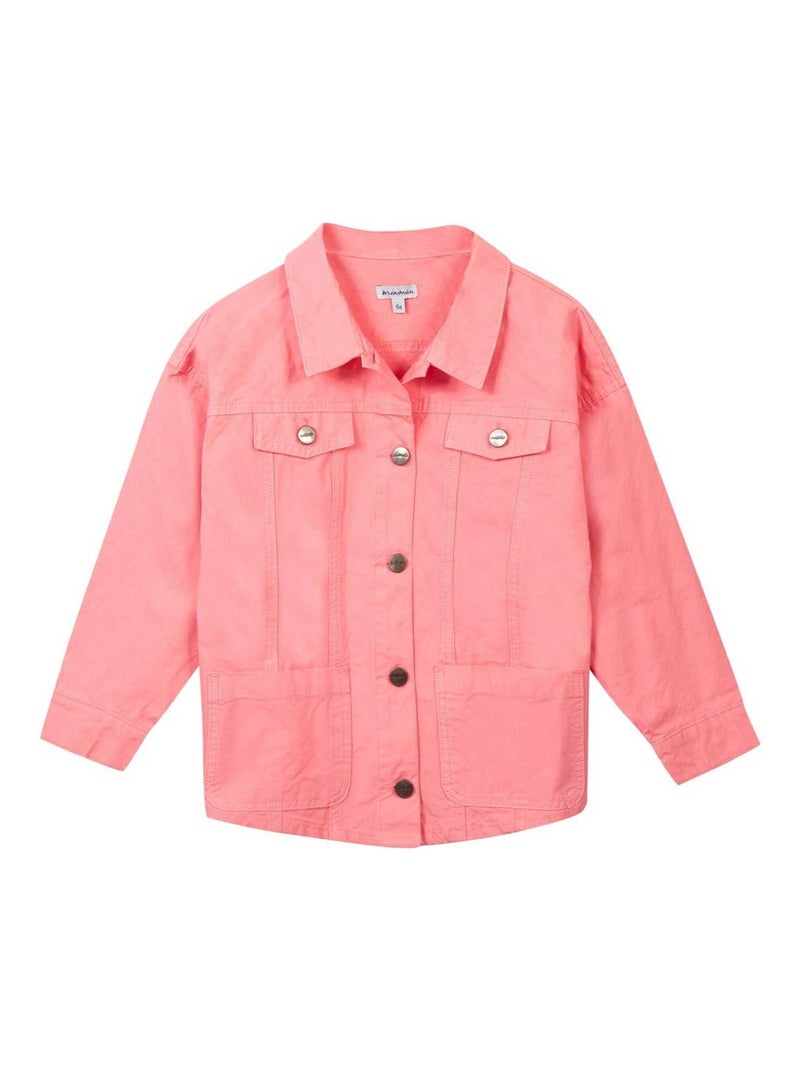 Veste En Jean Couleur Pastel 'miniman' Rose - Kiabi