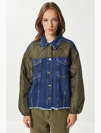 Veste en jean courte boutonnée istanbul