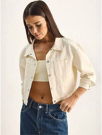 Veste en jean courte femme lucci