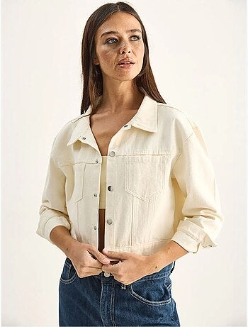 Veste en jean courte femme lucci