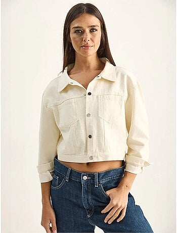Veste en jean courte femme lucci