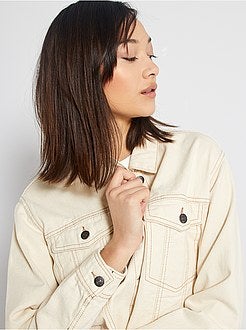 Veste en jean cropped - Kiabi