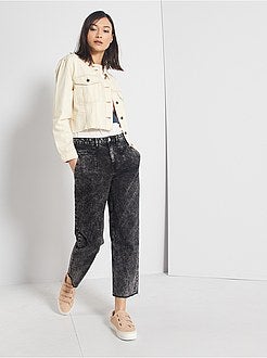 Veste en jean cropped - Kiabi