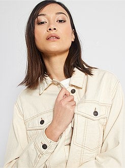 Veste en jean cropped - Kiabi