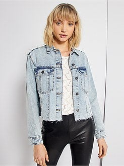 Veste en jean cropped - Kiabi