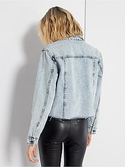 Veste en jean cropped - Kiabi