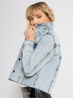 Veste en jean cropped - Kiabi