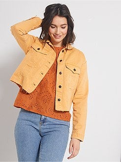 Veste en jean cropped - Kiabi