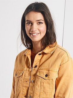 Veste en jean cropped - Kiabi