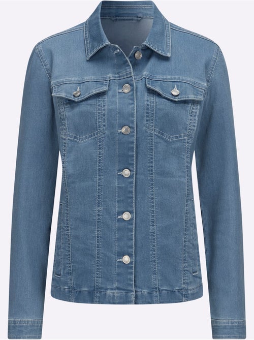 Veste En Jean Denim Doux - Taille Standard - Moda Vilona - Kiabi