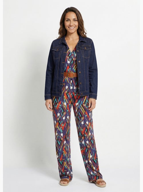 Veste en jean droite boutonnée - Afibel - Kiabi