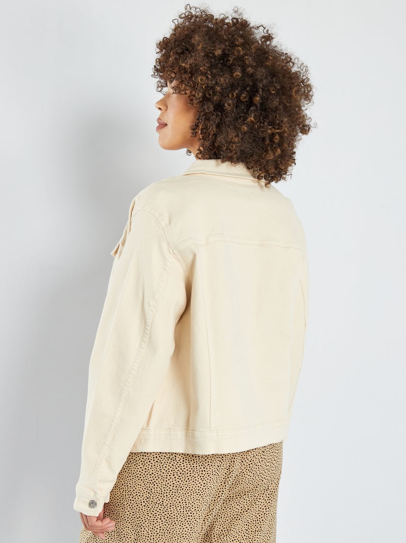 Veste en jean Ecru - Kiabi