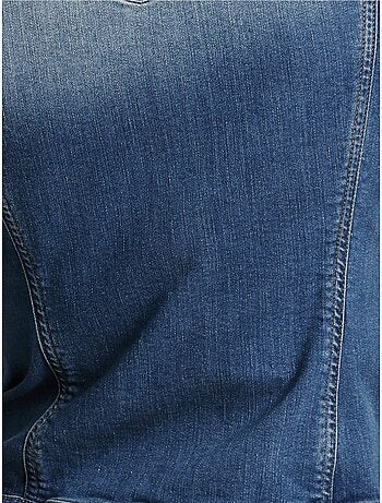 Veste En Jean Effet Délavé Et Usé - Taille Standard - Helline