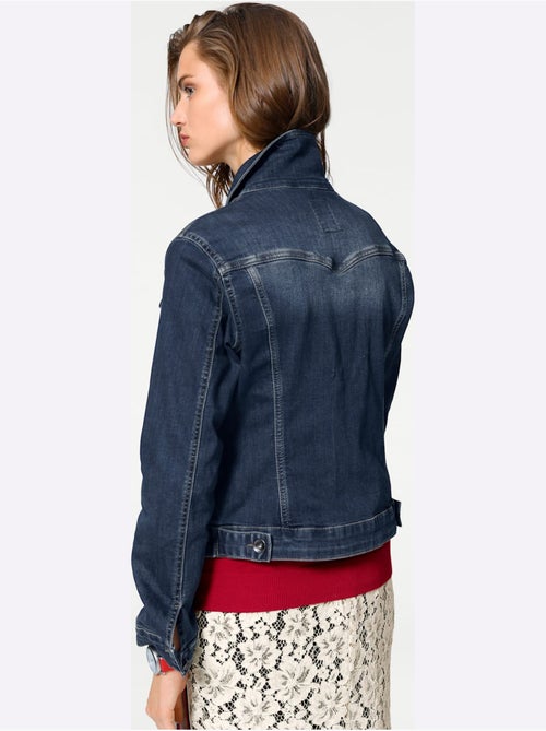 Veste En Jean Effet Délavé Et Usé - Taille Standard - helline - Kiabi