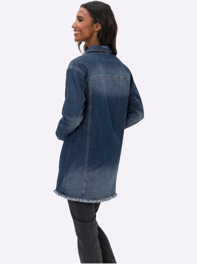 Veste En Jean Effet > Tendance - Taille Standard - Helline Bleu jean - Kiabi