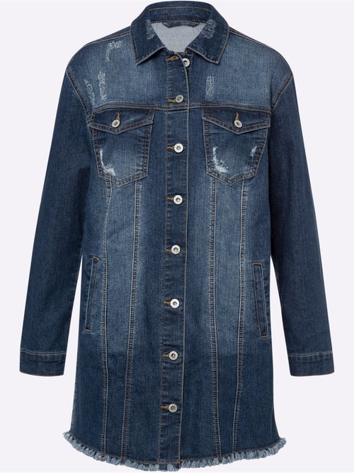 Veste En Jean Effet > Tendance - Taille Standard - helline - Kiabi