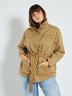 Veste en jean esprit militaire - Kiabi