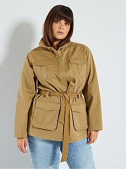 Veste en jean esprit militaire - Kiabi