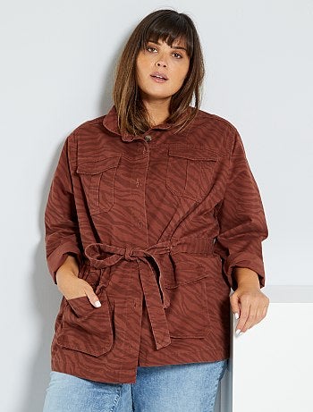 Veste en jean esprit militaire