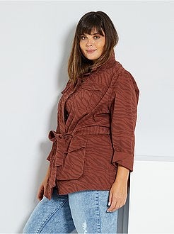 Veste en jean esprit militaire - Kiabi