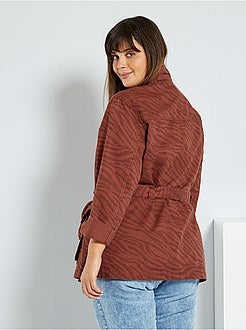 Veste en jean esprit militaire - Kiabi