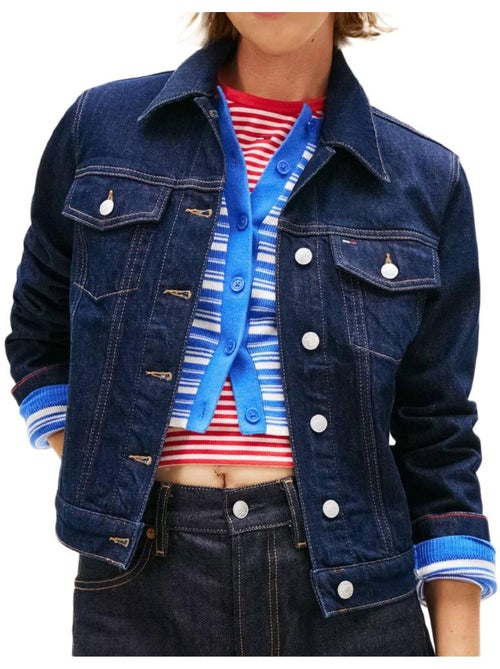 Veste en jean femme tommy hilfiger - Kiabi