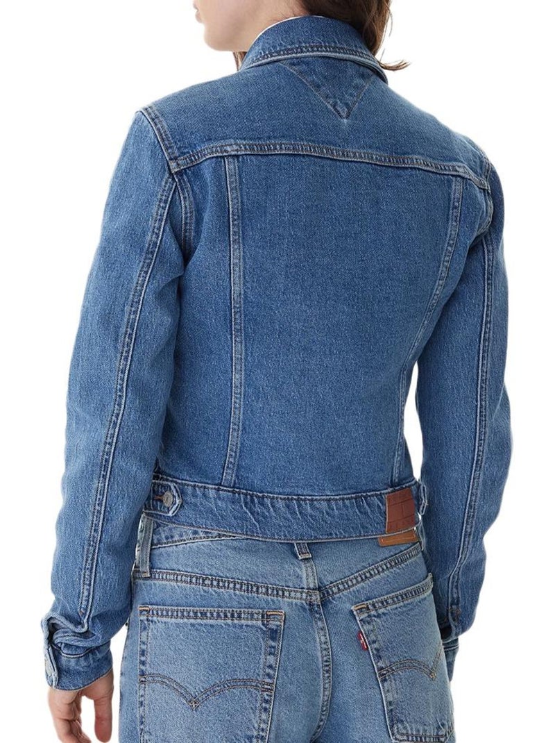 Veste en jean femme tommy hilfiger Bleu - Kiabi
