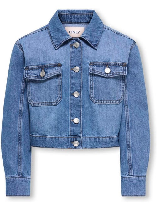 Veste en jean fille Kids ONLY - Kiabi Veste en jean fille Kids ONLY - Kiabi